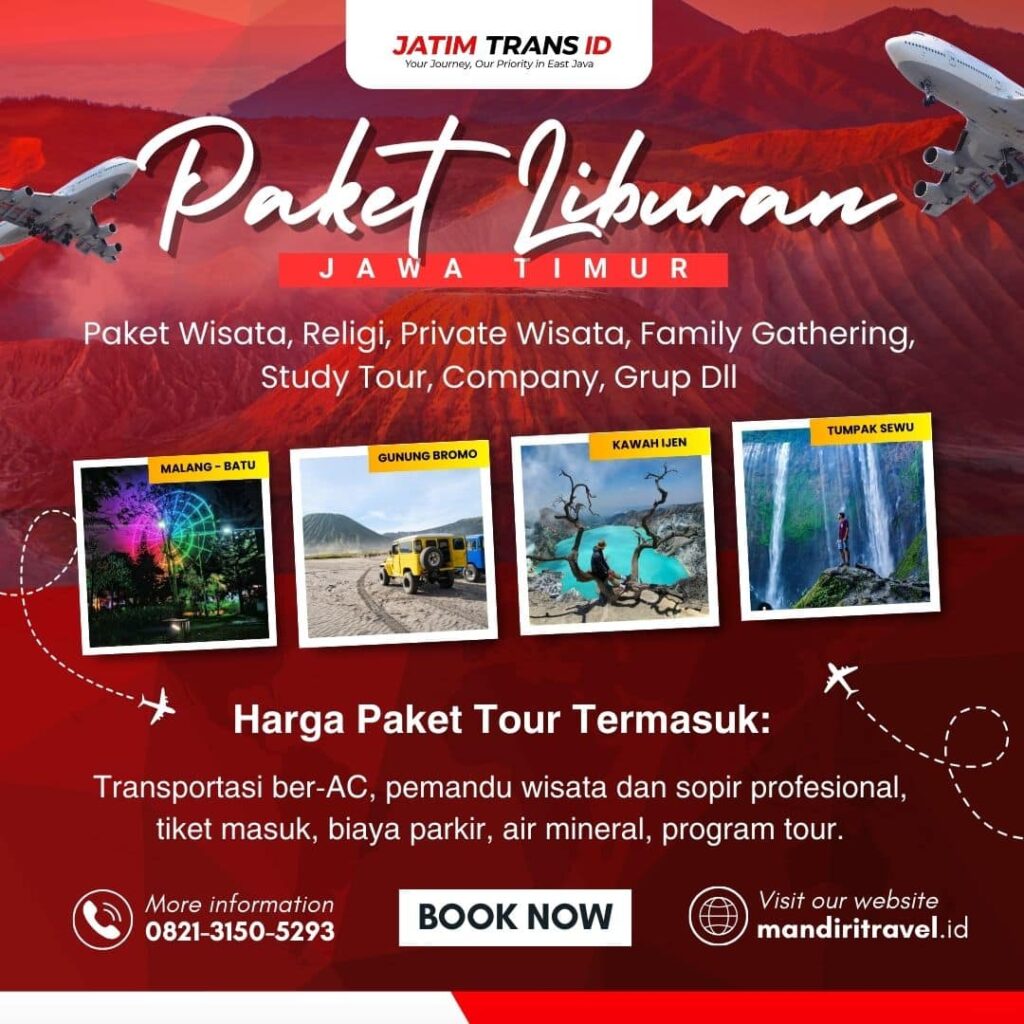 Paket liburan dengan jatim trans id