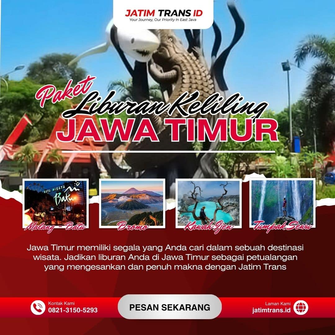 Paket wisata jawa timur dengan jatim trans id